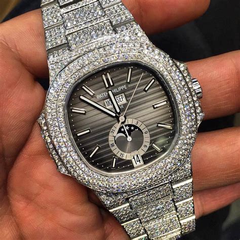 patek watch iced out replica|patek philippe iced out price.